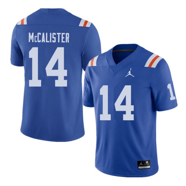 Jordan Brand Men #14 Alex McCalister Florida Gators Throwback Alternate College Football Jerseys